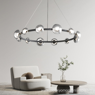 Multi Head Glass Led Chandelier